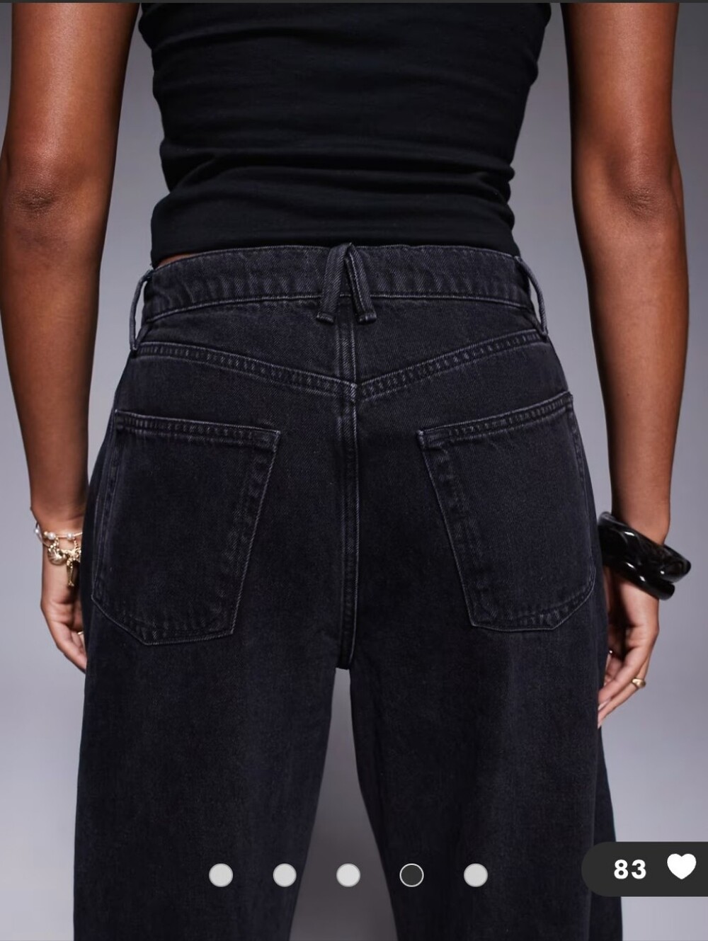 Good American Good Extreme Barrel Jeans in Black 373  Size 10/30 NWT - Picture 4 of 12